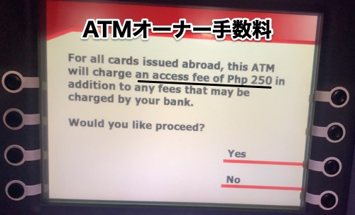 ATMオーナー手数料
